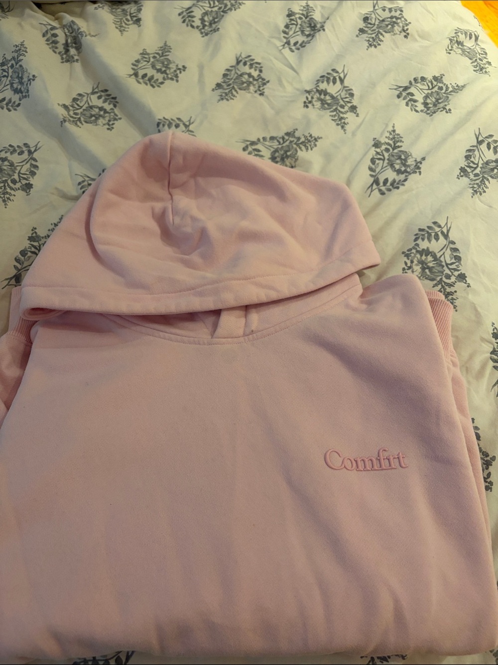 Comfrit Women's Pastel Pink Pullover Hoodie